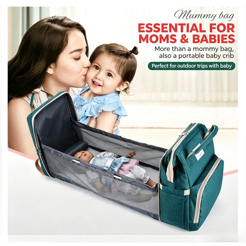 Backpack Diaper Bag - Mochila de Fraldas para Mães com