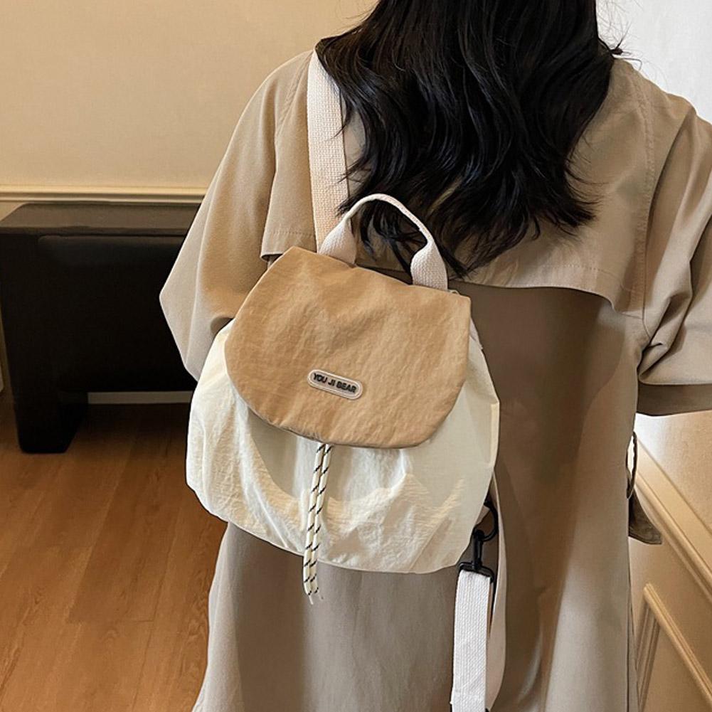 Canvas Backpack Casual - Mochila de Nylon Feminina Leve Estilo