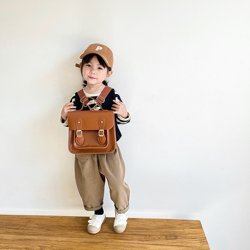 School Backpack Teen - Mochila retrô estilo coreano para crianças,