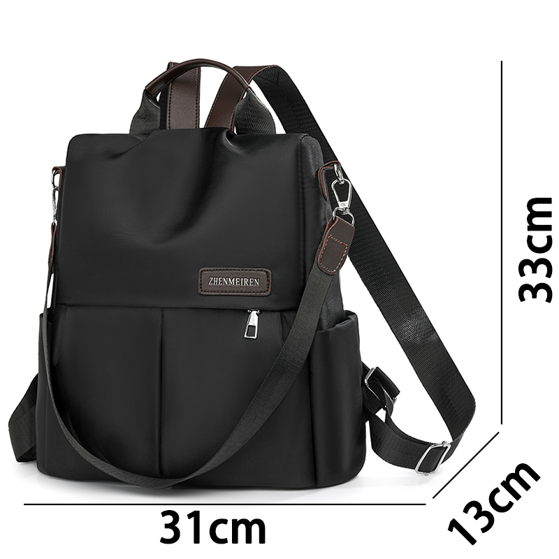 Mochila Vintage de Nylon para  - Travel Backpack Anti Theft avaliação e preço