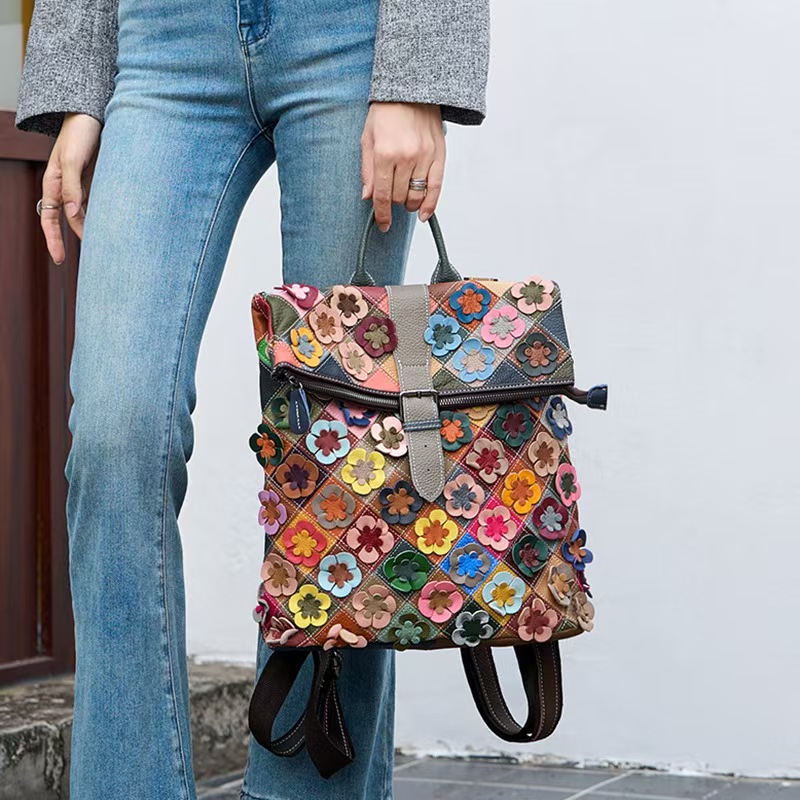 Mochila Vintage Feminina em Co - Leather Backpack Vintage avaliação e preço