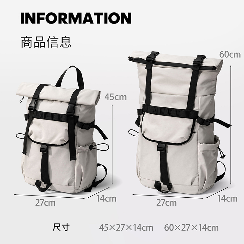 Nova mochila masculina expansí - Canvas Backpack Casual avaliação e preço