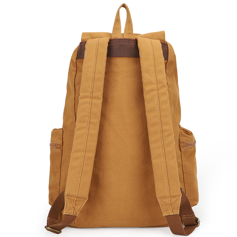 Mochila de Lona de Grande Capa - Canvas Backpack Casual avaliação e preço