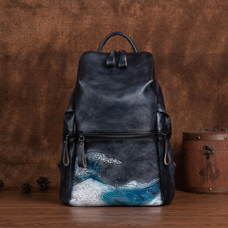 Mochila Feminina Johnature de  - Leather Backpack Vintage avaliação e preço