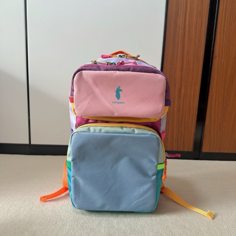 Mochila Color Block Dopamine,  - Canvas Backpack Casual avaliação e preço