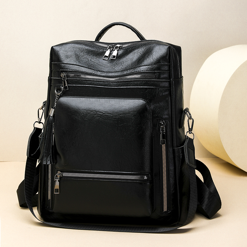 Conjunto de mochila com aparên - Leather Backpack Vintage avaliação e preço