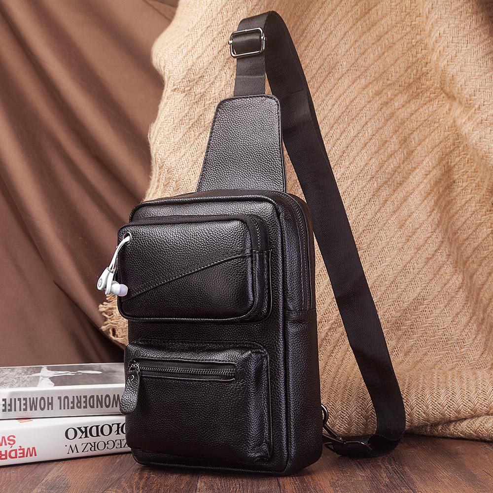 Bolsa Peito de Couro Real Mult - Leather Backpack Vintage avaliação e preço