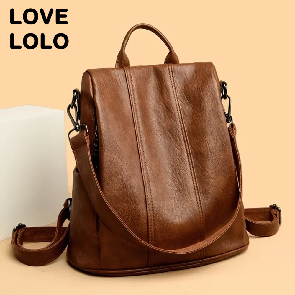 NOVA Mochila Antifurto para La - Leather Backpack Vintage avaliação e preço