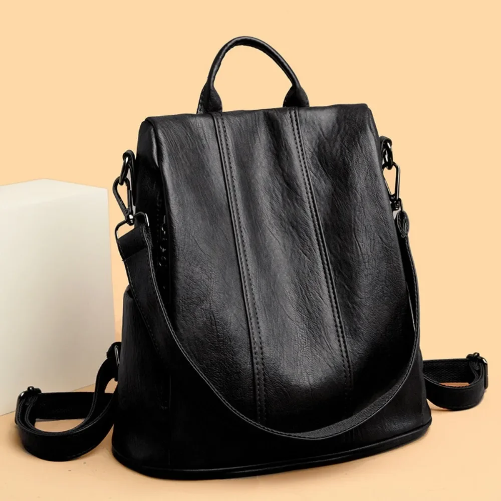 NOVA Mochila Antifurto para La - Leather Backpack Vintage avaliação e preço